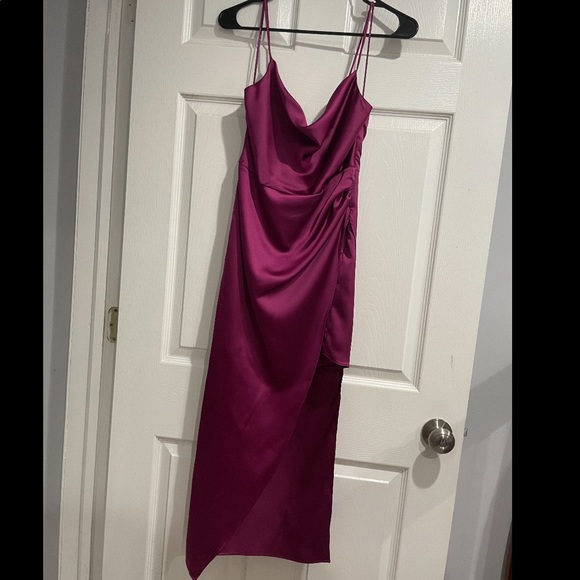 zara satin dress purple Zara Dress Purple Satin